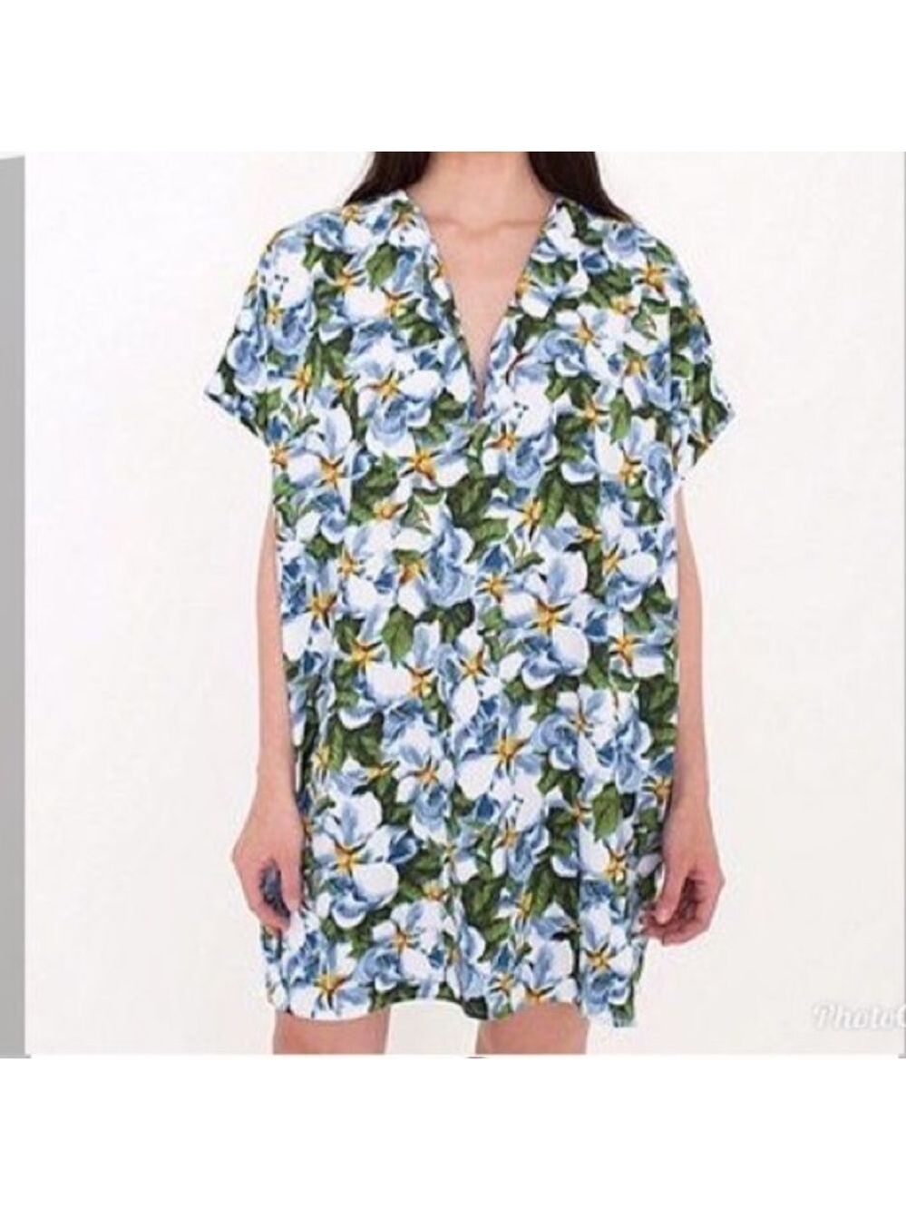 American Apparel Floral Shift Dress XS S